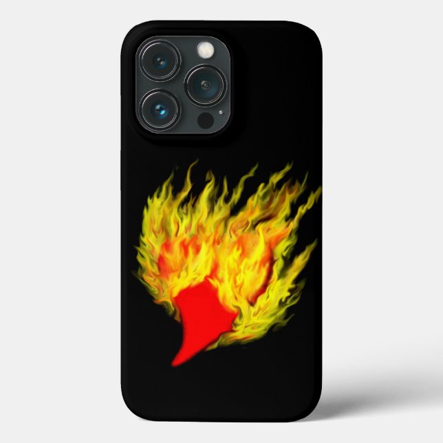 Heart in Flames Case-Mate iPhone Case (Back)