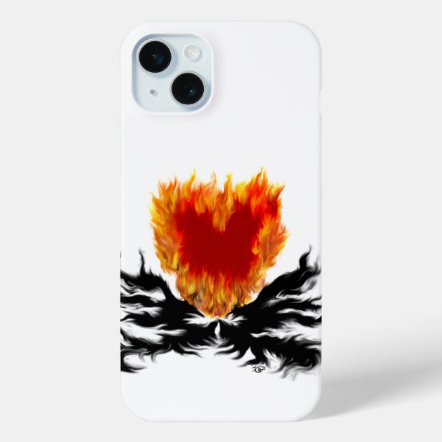 Heart in Flames Case-Mate iPhone Case (Back)