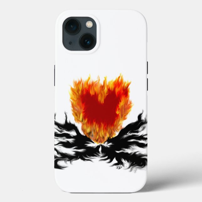 Heart in Flames Case-Mate iPhone Case (Back)