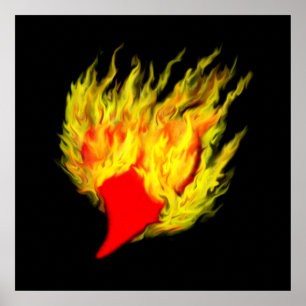 Heart in Flames Poster