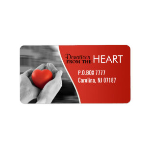 Heart in Hands Labels