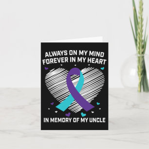 Heart In Memory Of My Uncle Suicide Awareness Prev Card