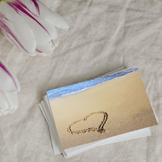 Heart in Sand Postcard (Creator Uploaded)