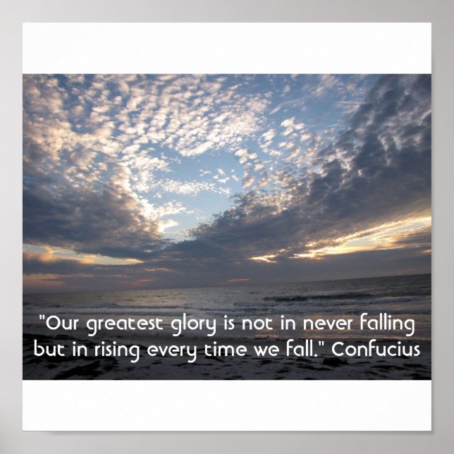 Heart In The Clouds Inspirational Poster (Front)