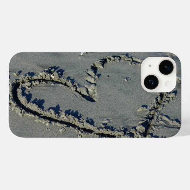Heart In The Sand Case-Mate iPhone Case (Back (Horizontal))