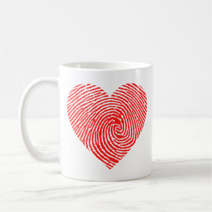 Heart ink coffee mug
