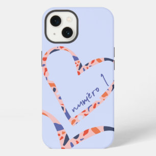 Heart Iphone Case, French, Blue, Luxury, Love 13 Case