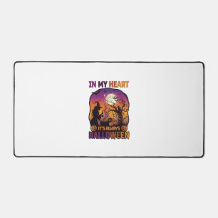 Heart Its Always Halloween Witch Cauldron Tree Moo Desk Mat