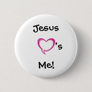 heart, Jesus Me!, 's 6 Cm Round Badge