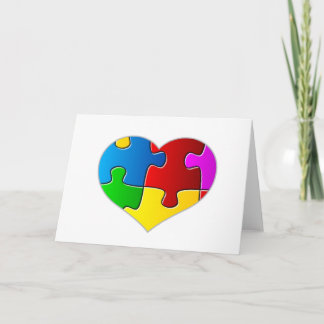 Heart Jigsaw Puzzle Card