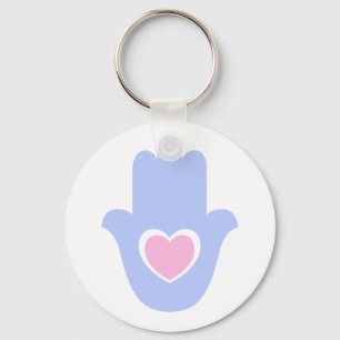Heart Kamsa Key Ring