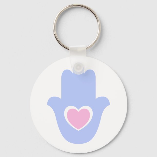 Heart Kamsa Key Ring (Front)