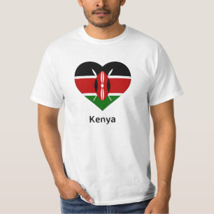 Heart - Kenya Flag T-Shirt