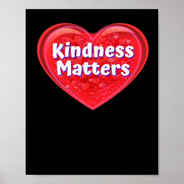 Heart Kindness S - Funny Valentines Signs Sticker  (Front)