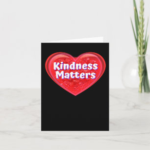 Heart Kindness S - Funny Valentines Signs Sticker Card