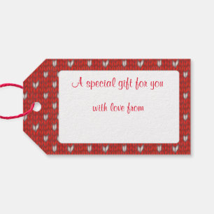 HEART KNIT Gift Tags / Horizontal