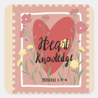 Heart knowledge sticker