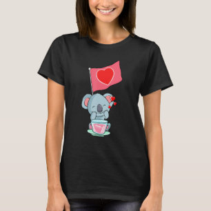 Heart Koala Valentines Day Cute Animal Love Bear W T-Shirt