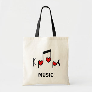 Heart Korean Pop music! KPOP! Tote Bag