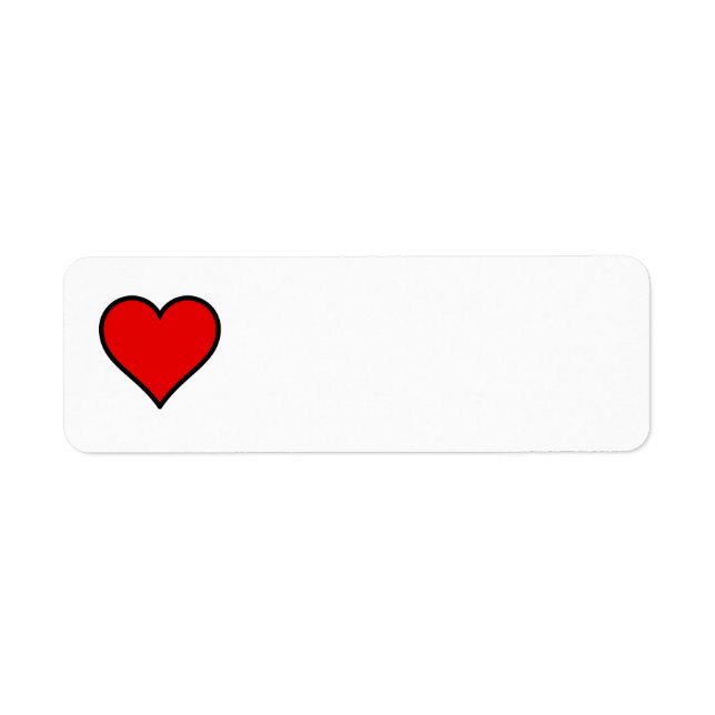 Heart Label Return Address Label (Front)
