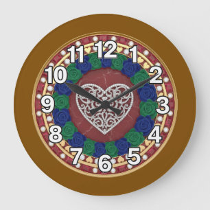 Heart large clock