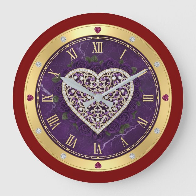 Heart  large clock (Front)