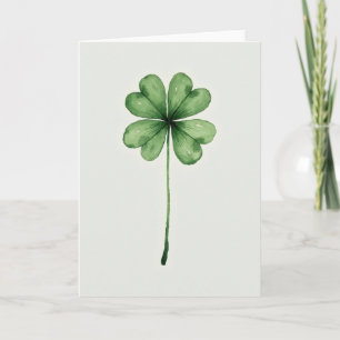 Heart Leaf Clover Card
