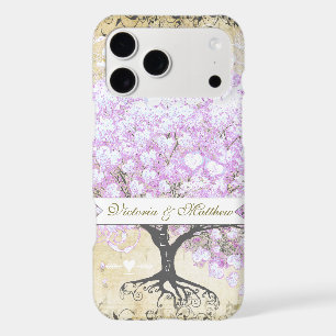 Heart Leaf Lavender Tree Vintage Bird Wedding