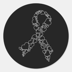 Heart Leukaemia Awareness Month - We Wear Orange H Classic Round Sticker