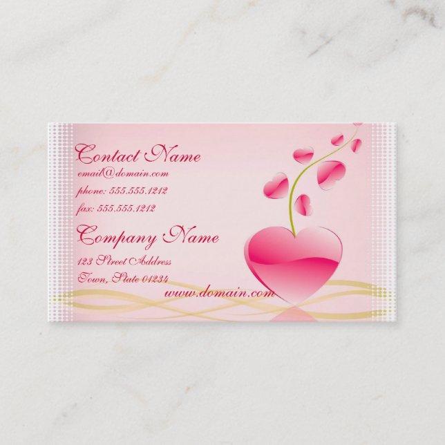 Heart Life Business Card (Front)