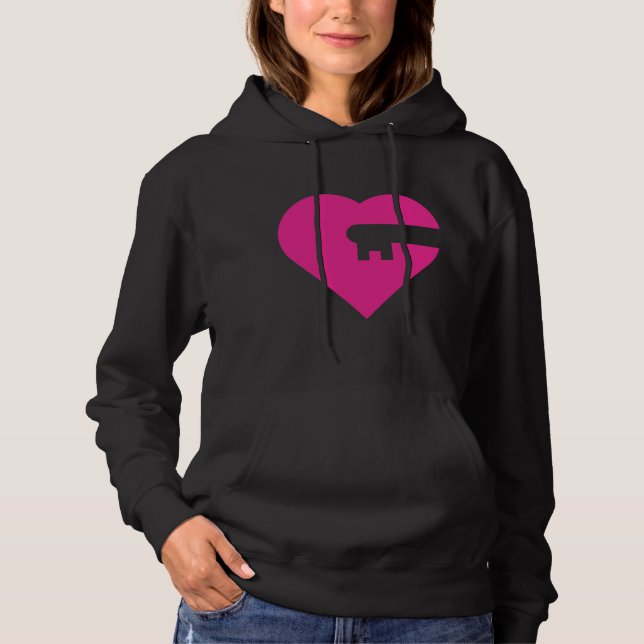 heart lock hoodie (Front)