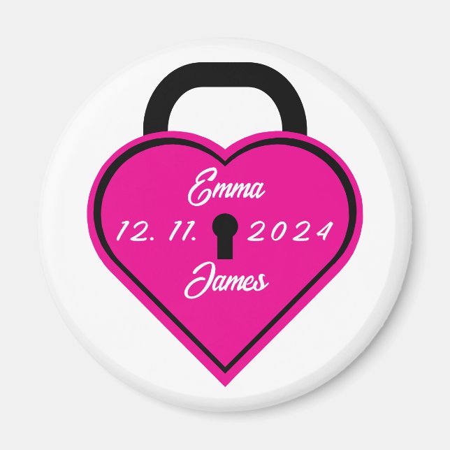 Heart lock Magnet (Front)