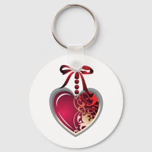 Heart Locket Key Ring