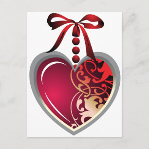 Heart Locket Postcard