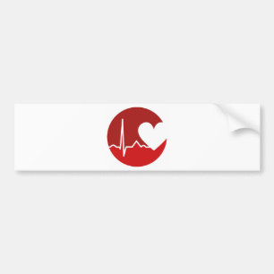 Heart Logo Bumper Sticker