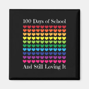 Heart Love 100 Days Of School  Teacher Boy Girl Gi Magnet