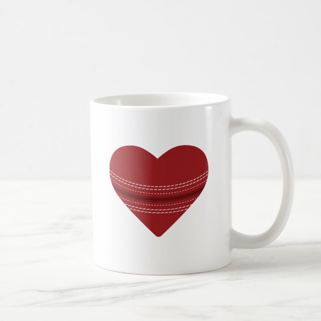 Heart Love And Live Cricket Coffee Mug (Right)