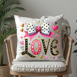 heart love coquette cushion