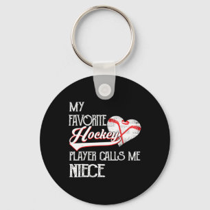 Heart Love Cute Favorite Hockey Player Calls Me Ni Key Ring