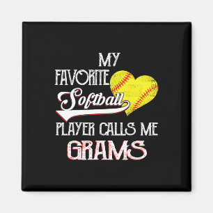 Heart Love Cute Favorite Softll Player Calls Me Gr Magnet