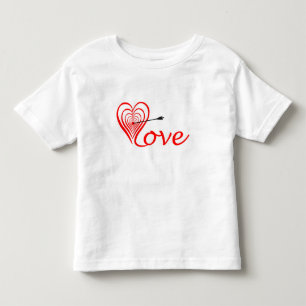 Heart Love Dark with Arrow Toddler T-Shirt
