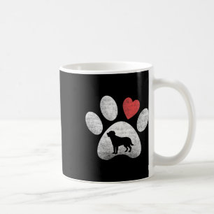 Heart Love Dog Paw Labrador Retriever Valentine Do Coffee Mug