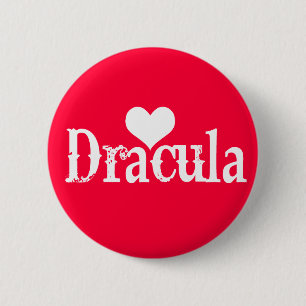 Heart (love) Dracula 6 Cm Round Badge
