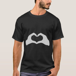 Heart Love Hands Sign Kids Valentines T-Shirt