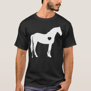 Heart Love horse gift riding pony humour T-Shirt