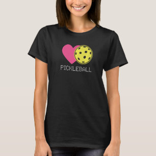 Heart Love Pickleball T-Shirt
