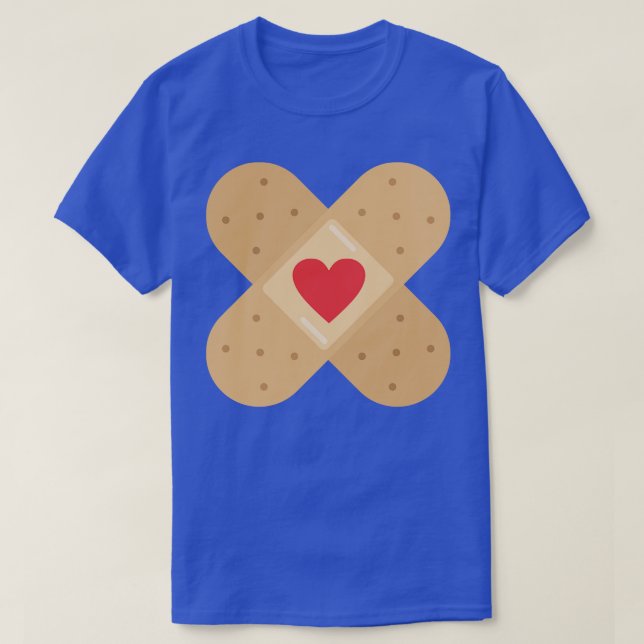 Heart Love Plaster hearts loving nurse BandAid T-Shirt (Design Front)