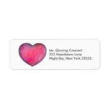 Heart Love Return Address Labels