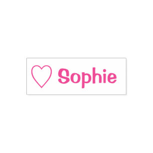 Heart Love Sophie (Name) Self-inking Stamp