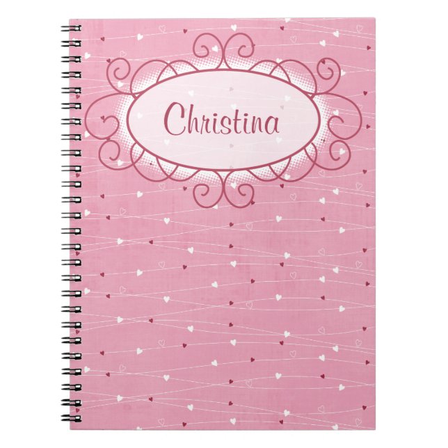 Heart & Love Spiral Notebook (Front)